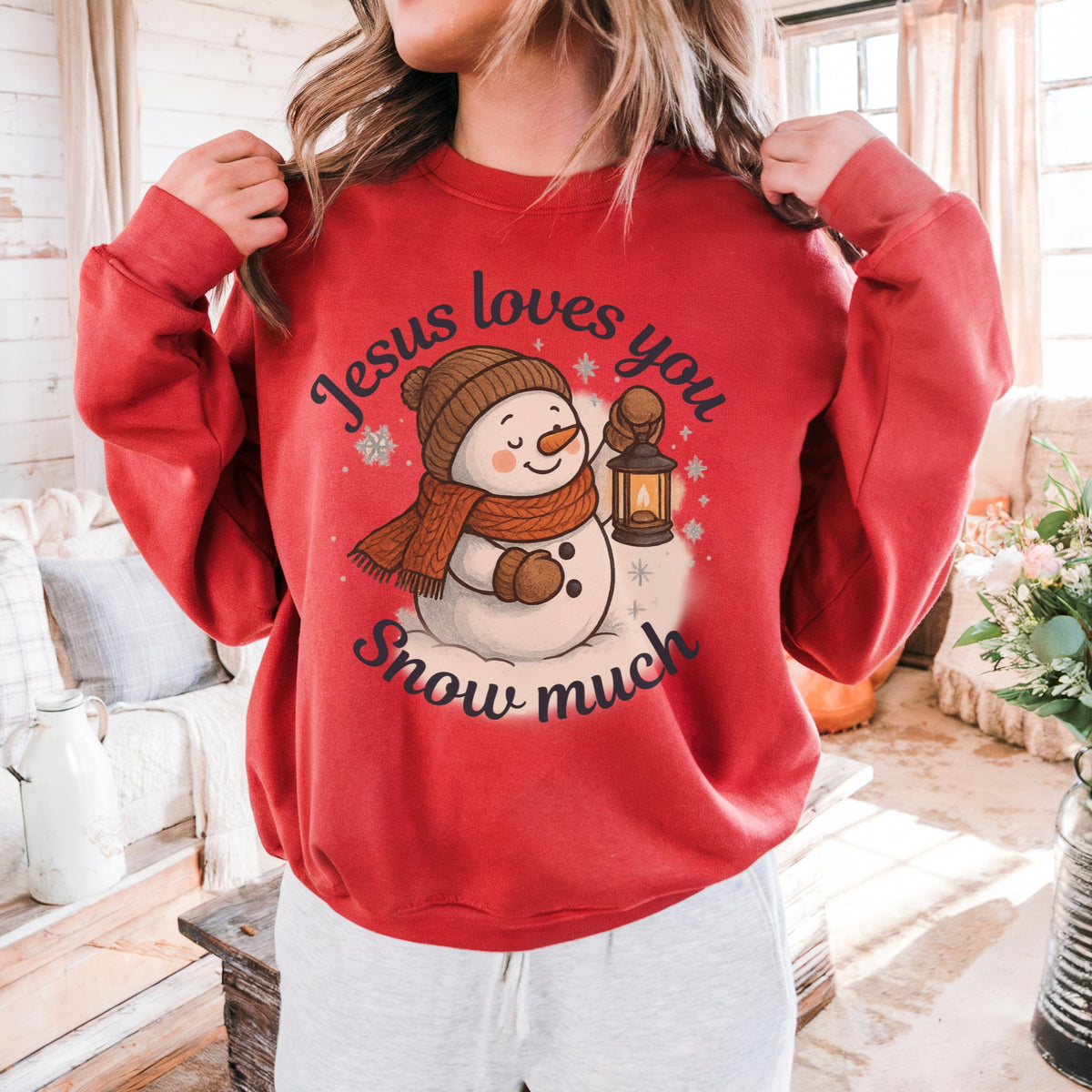 Jesus Loves You Snow Much Sweatshirt