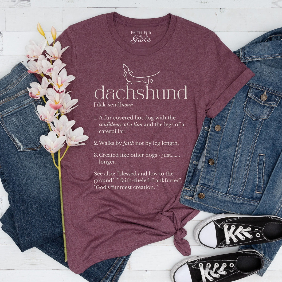 Dachshund (n.) – Women’s Soft Funny Tee
