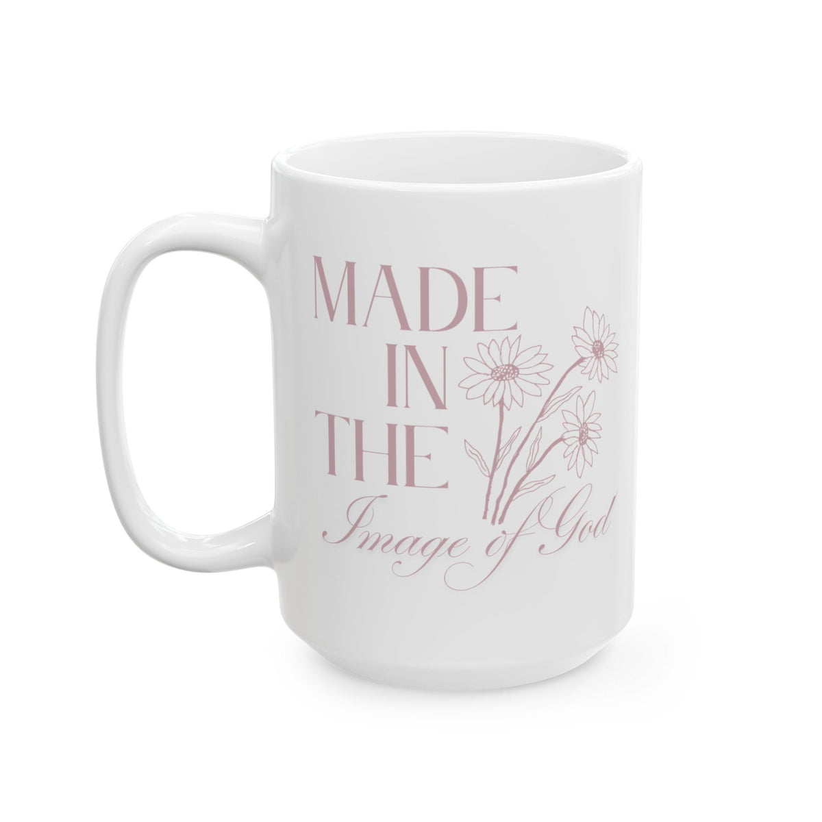 Made in the Image of God – Floral Ceramic Mug