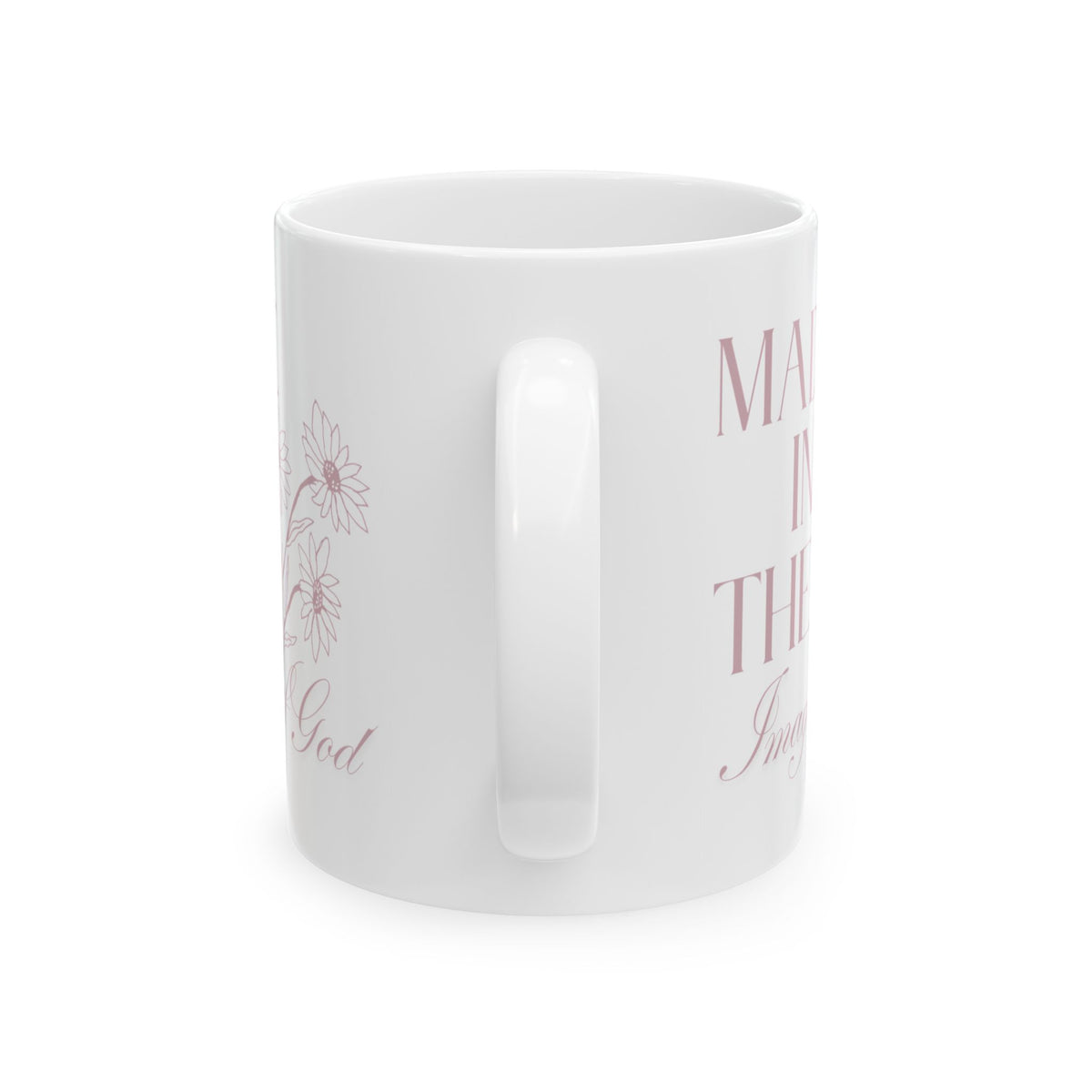 Made in the Image of God – Floral Ceramic Mug