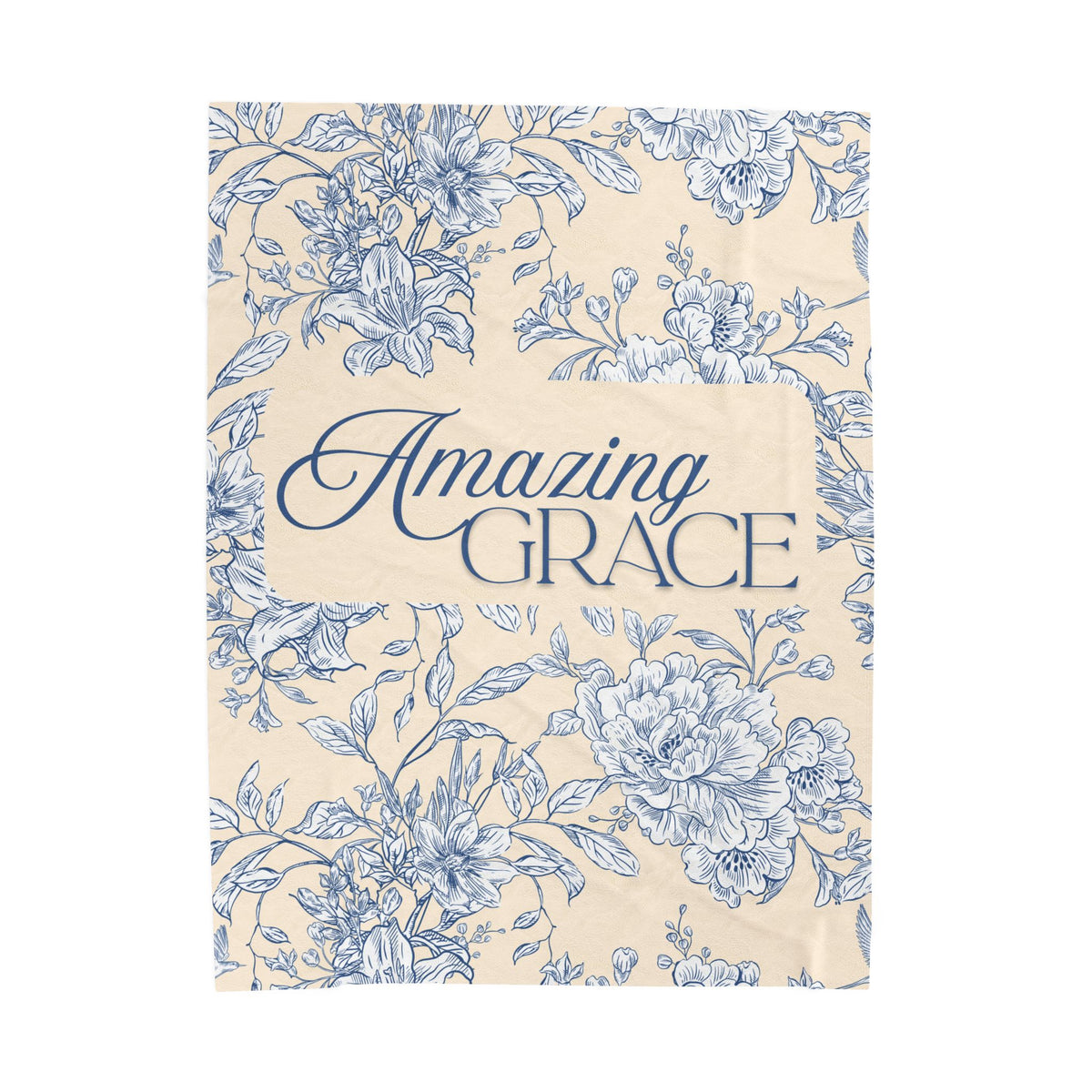 Amazing Grace Velveteen Plush Blanket
