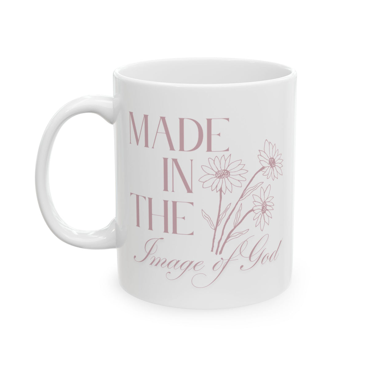 Made in the Image of God – Floral Ceramic Mug