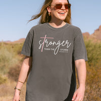 Stronger Than The Storm – Proverbs 31:25 Comfort Colors Tee