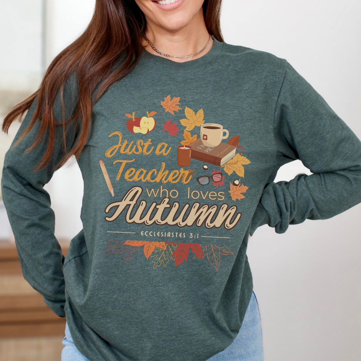 Autumn Teacher Long Sleeve Tee