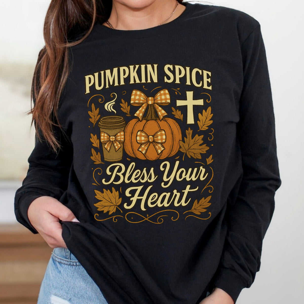 Pumpkin Spice Bless Your Heart Long Sleeve Tee