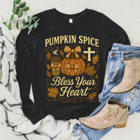 Pumpkin Spice Bless Your Heart Long Sleeve Tee
