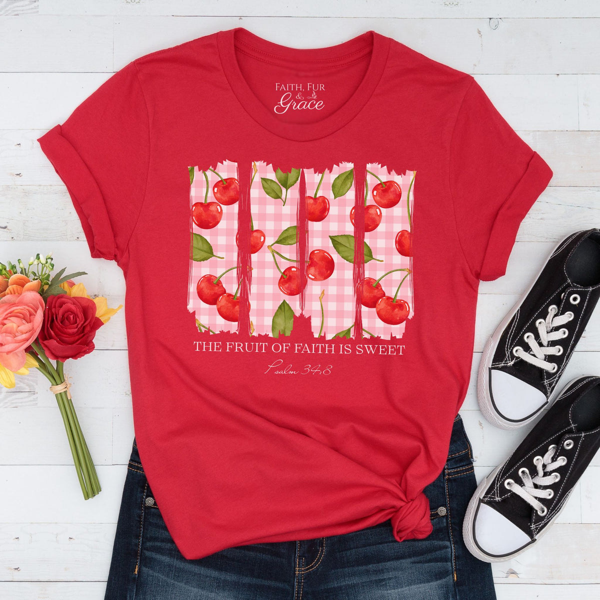 Cherry Fruit of Faith Tee