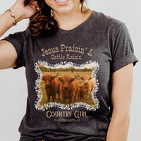 Jesus Praisin' & Cattle Raisin' Tee