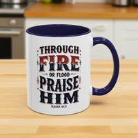 Mug with motivational quote on a kitchen counter