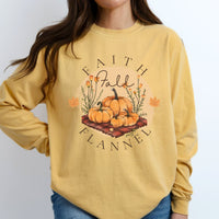 Faith Fall Flannel Long Sleeve Tee