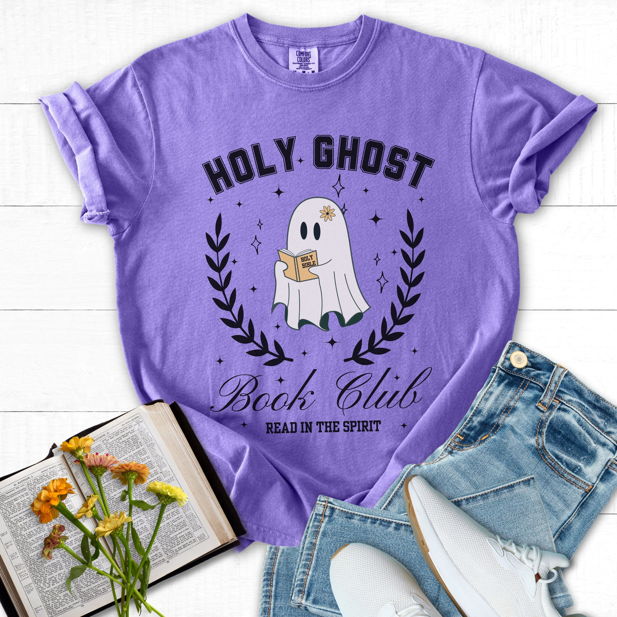 Holy Ghost Book Club Comfort Colors Tee