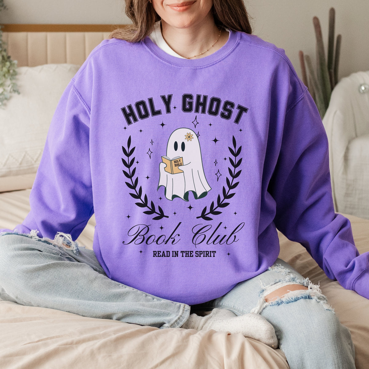 Holy Ghost Book Club Comfort Colors Sweatshirt