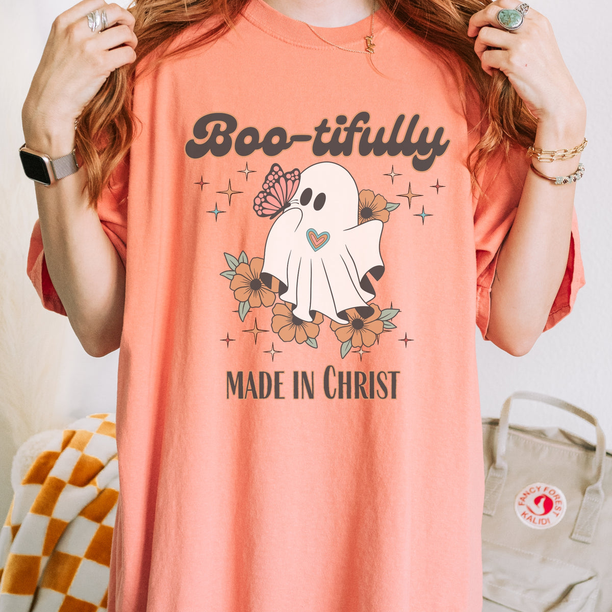 Boo-tifully Made in Christ Comfort Colors Tee