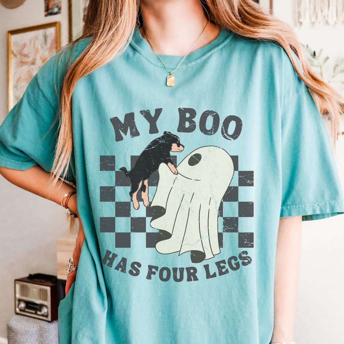 My Boo Has Four Legs Comfort Colors Tee