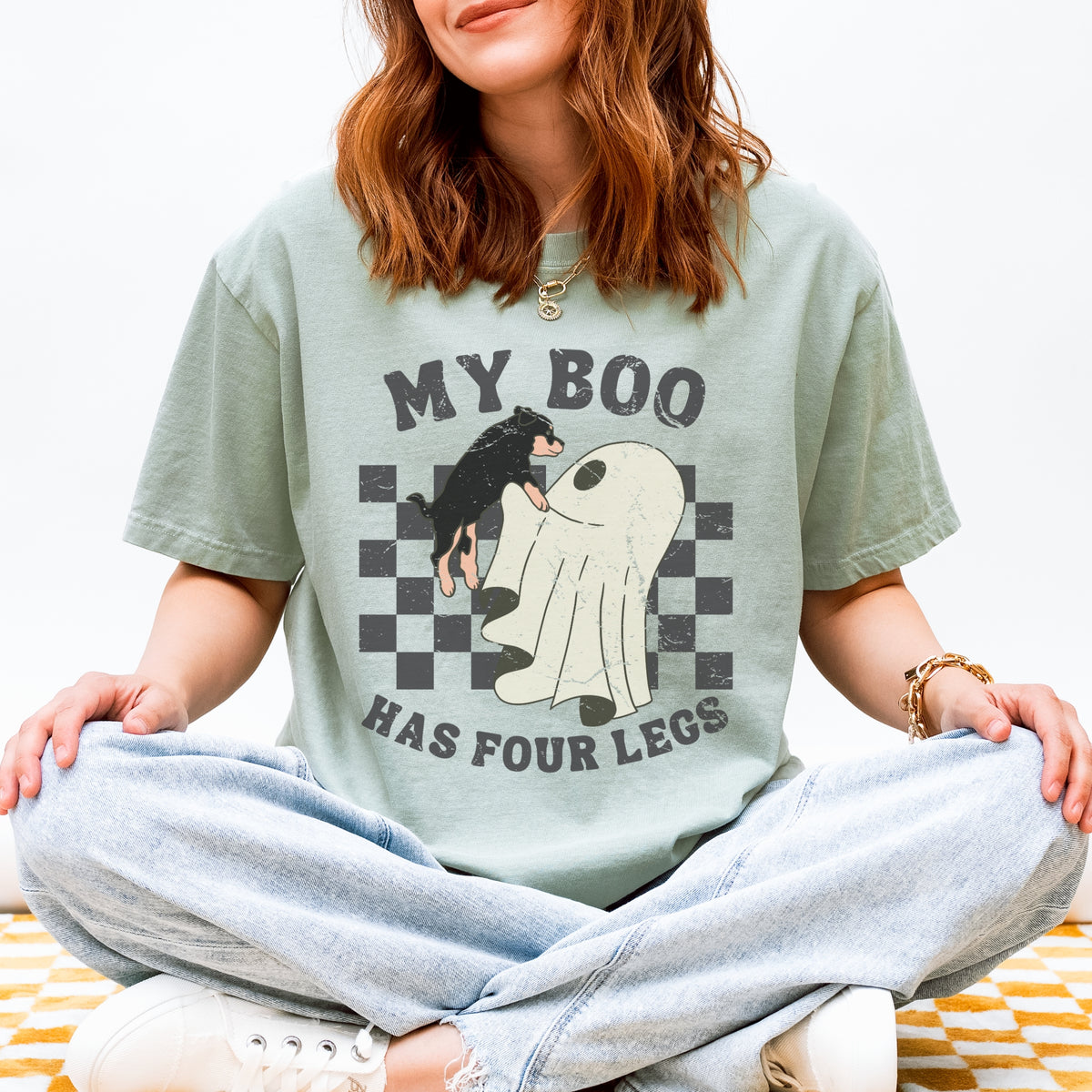 My Boo Has Four Legs Comfort Colors Tee