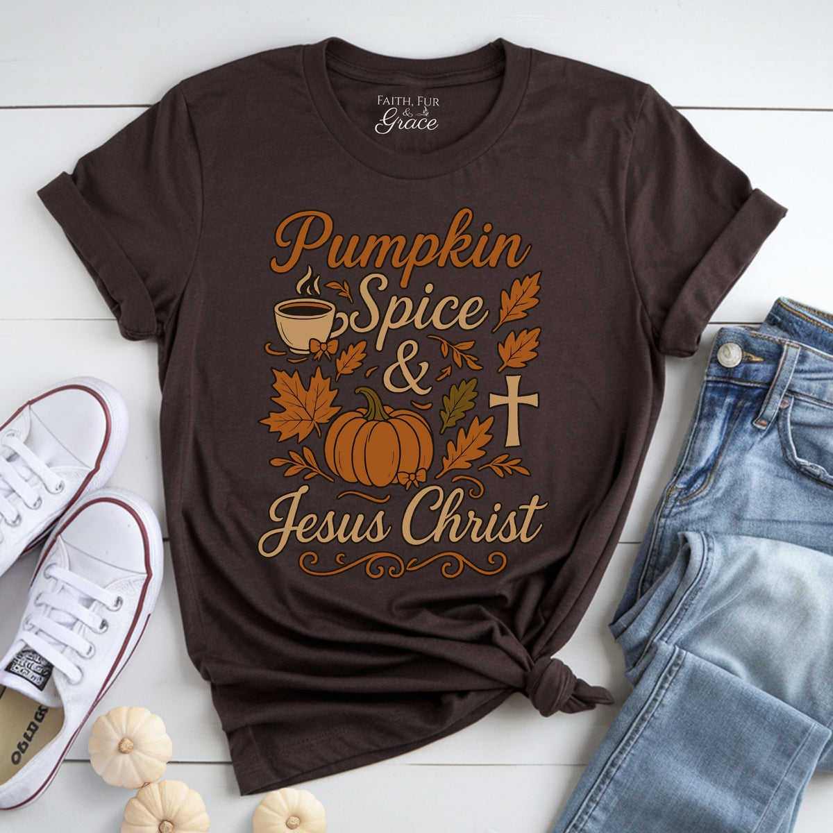 Pumpkin Spice & Jesus Christ Tee
