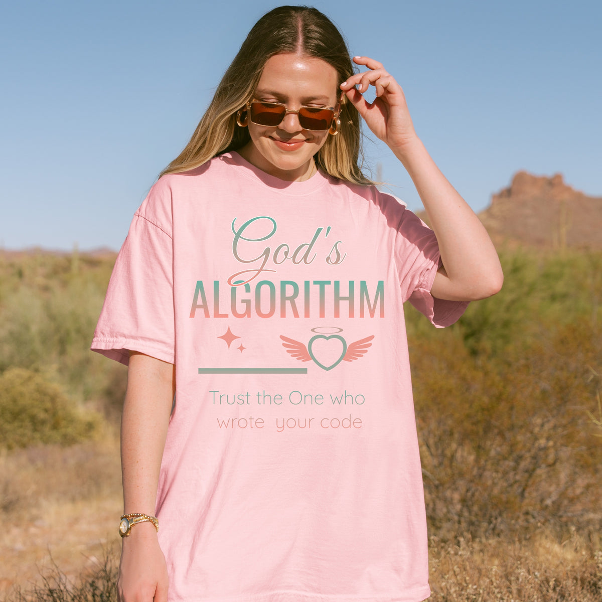 God's Algorithm Comfort Colors Tee