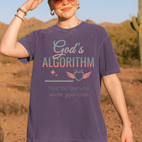 God's Algorithm Comfort Colors Tee