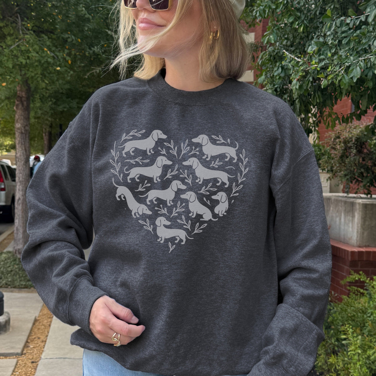 Dachshund Heart Sweatshirt