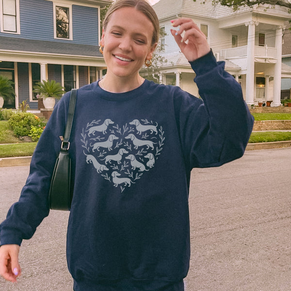 Dachshund Heart Sweatshirt