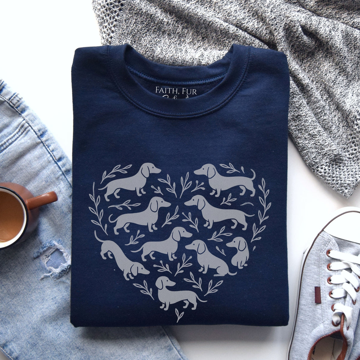 Dachshund Heart Sweatshirt