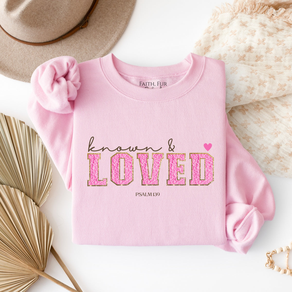 KNOWN & LOVED SWEATSHIRT - PSALM 139