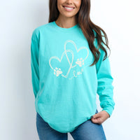 PET PAW HEARTS LONG SLEEVE TEE