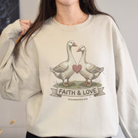 FAITH & LOVE GOOSE SWEATSHIRT