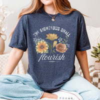 THE RIGHTEOUS SHALL FLOURISH WILDFLOWER TEE