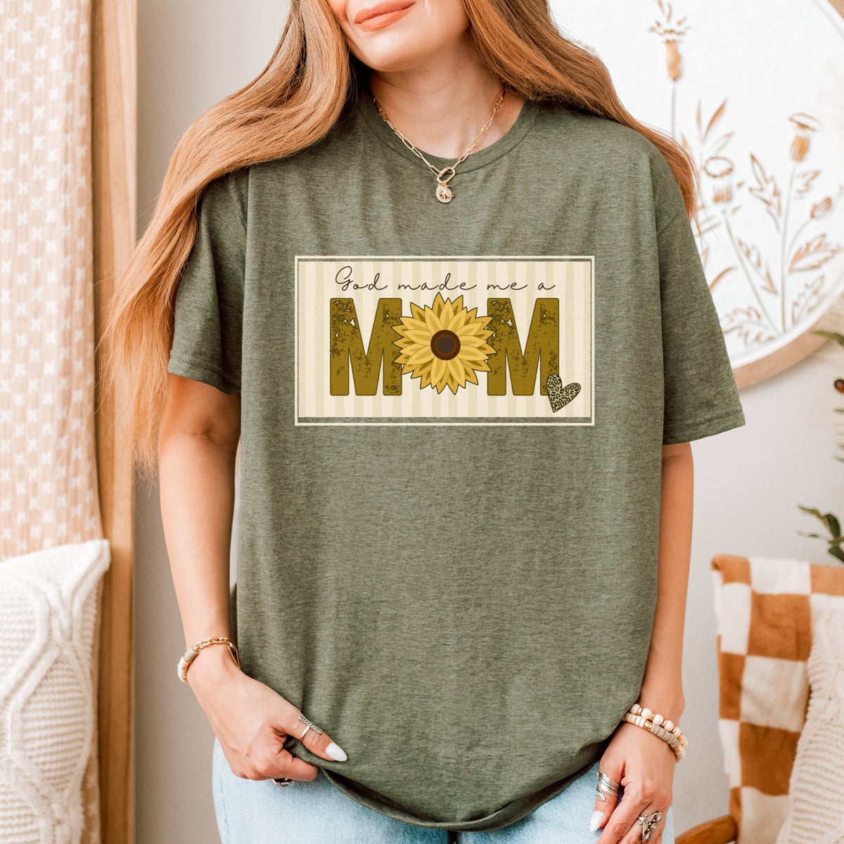 God Made Me a Mom Tee