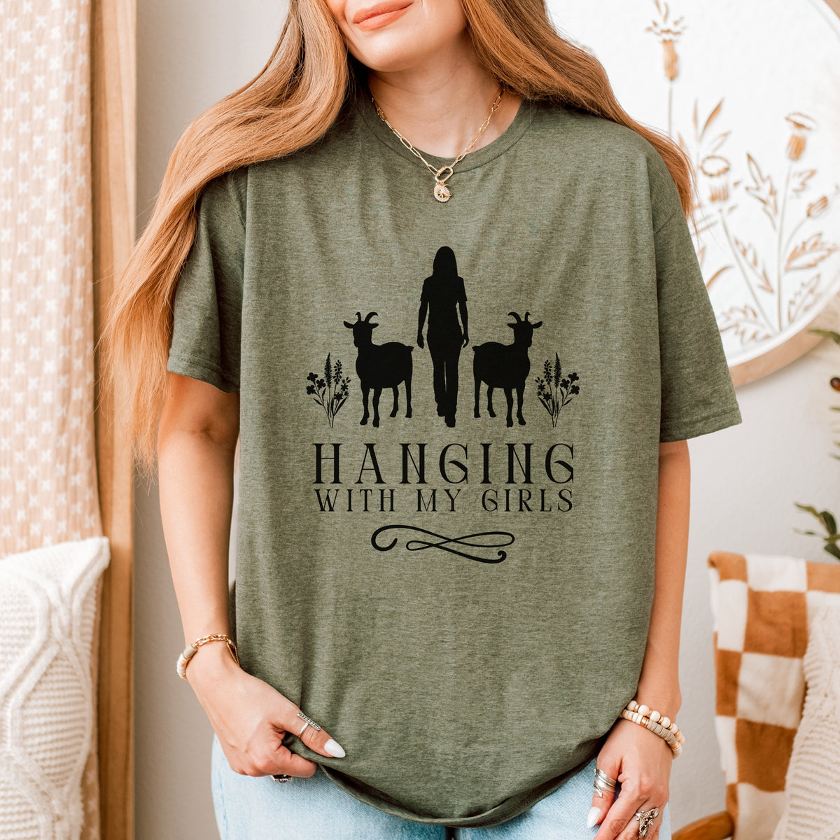 Hanging with My Girls Goat Tee