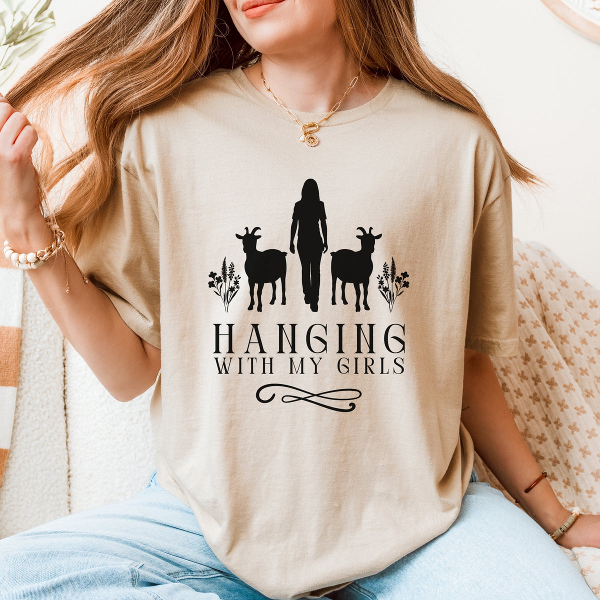 Hanging with My Girls Goat Tee