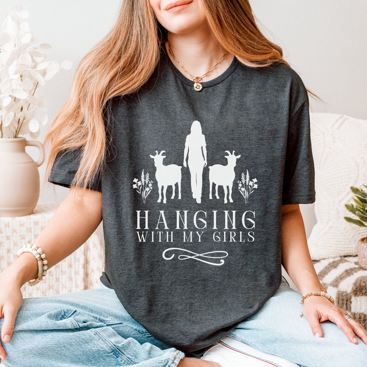 Hanging with My Girls Goat Tee