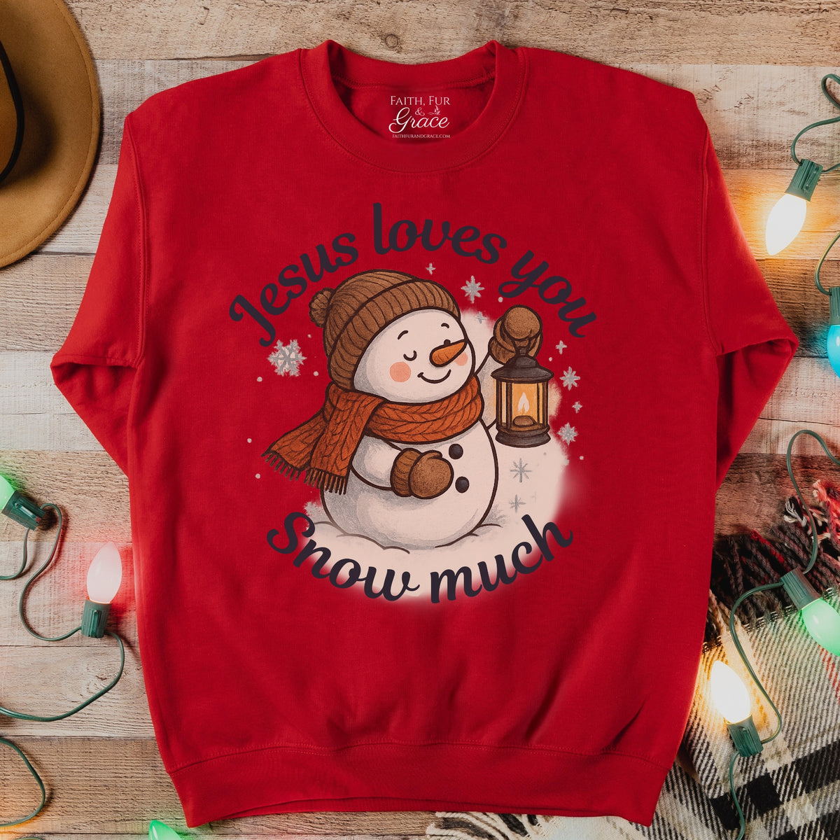 Jesus Loves You Snow Much Sweatshirt