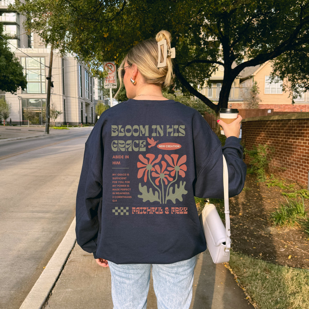 Bloom in His Grace Sweatshirt