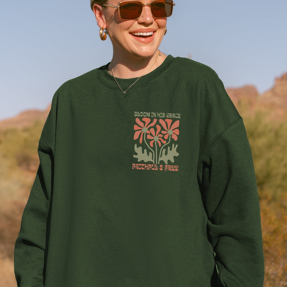 Bloom in His Grace Sweatshirt