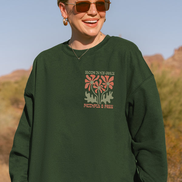 Bloom in His Grace Sweatshirt