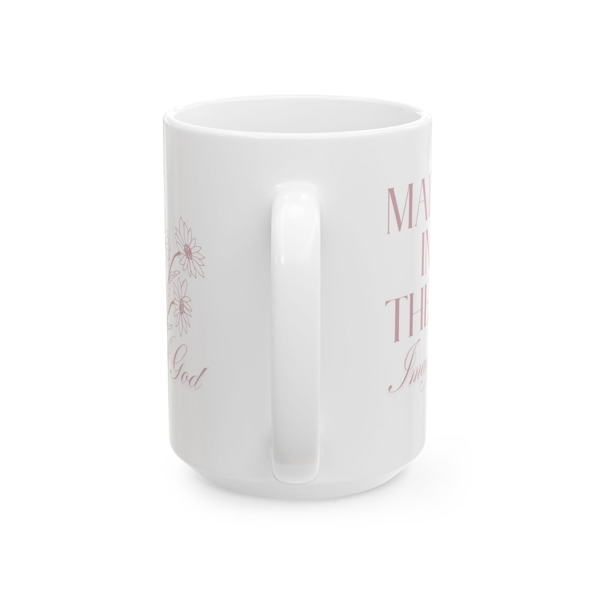 Made in the Image of God – Floral Ceramic Mug
