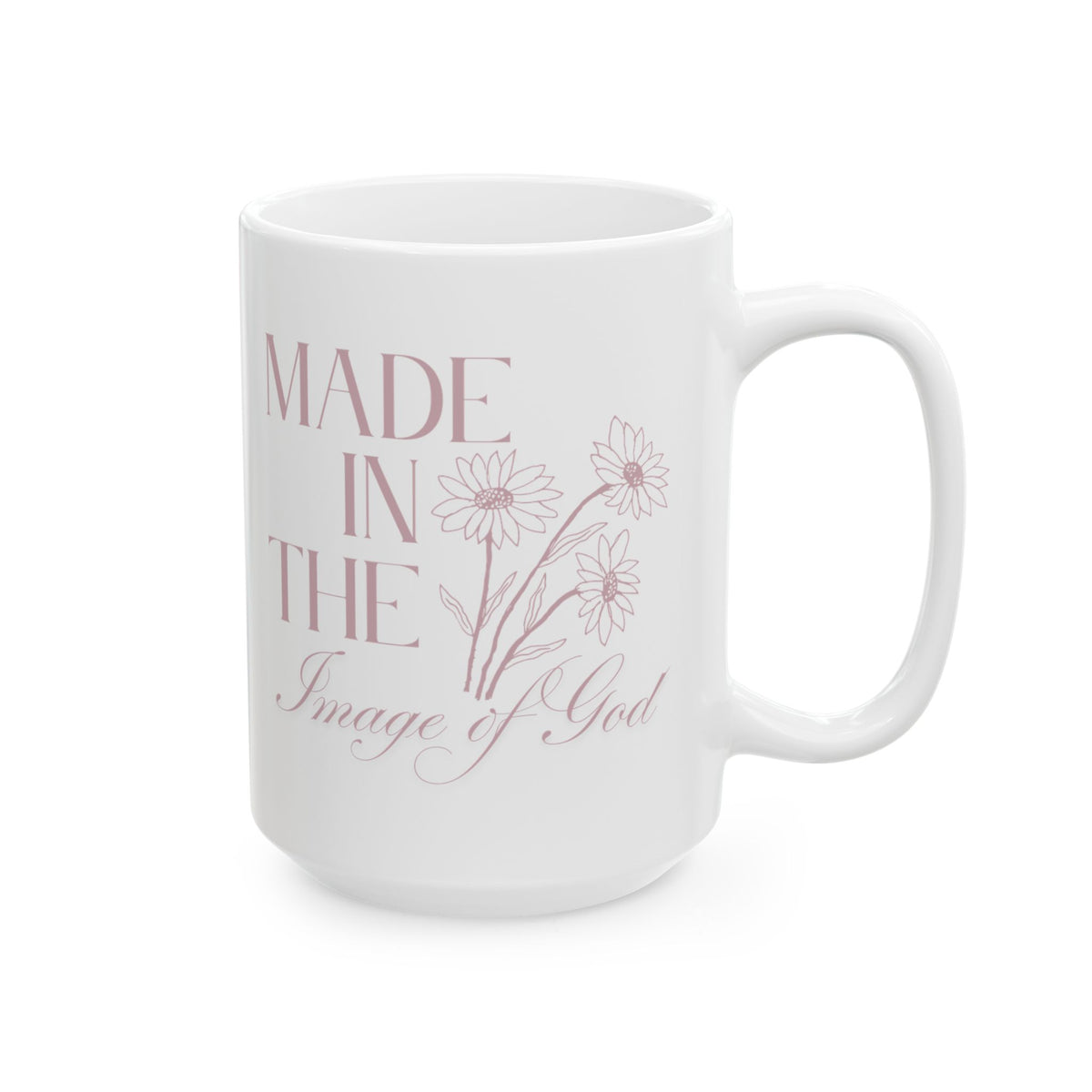 Made in the Image of God – Floral Ceramic Mug