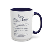 Dachshund (n.) – Funny Coffee Mug