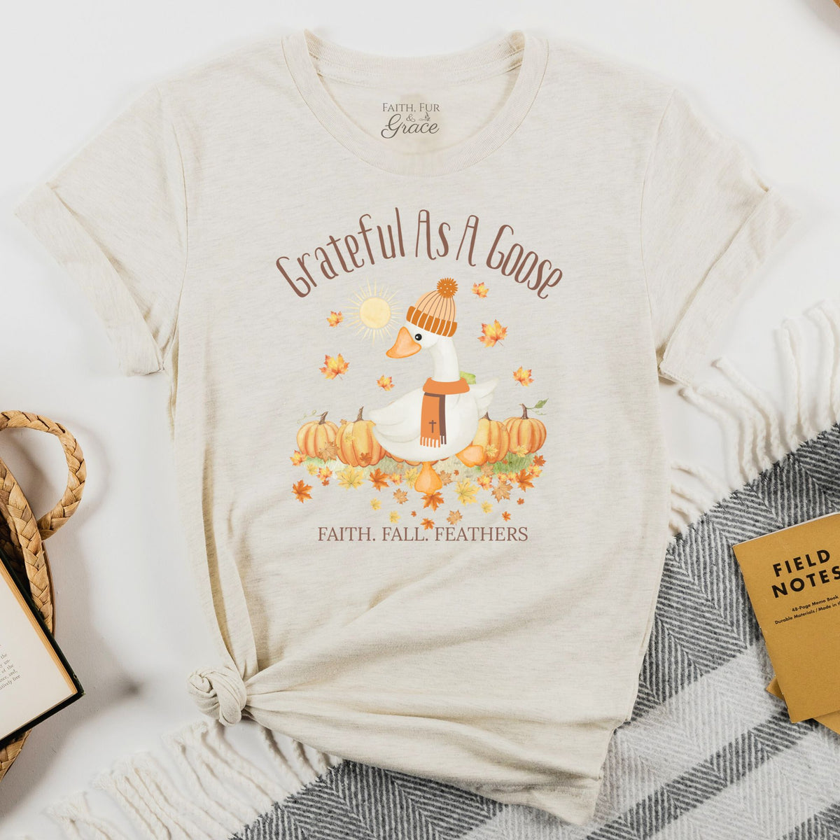 Grateful as a Goose Autumn Tee
