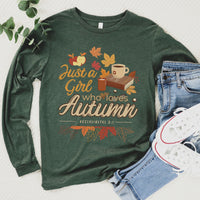 Just a Girl Who Loves Autumn Long Sleeve Tee