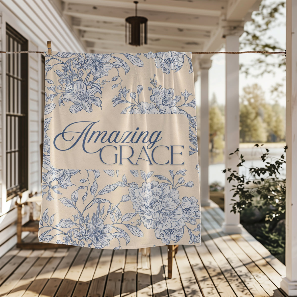 Amazing Grace Velveteen Plush Blanket